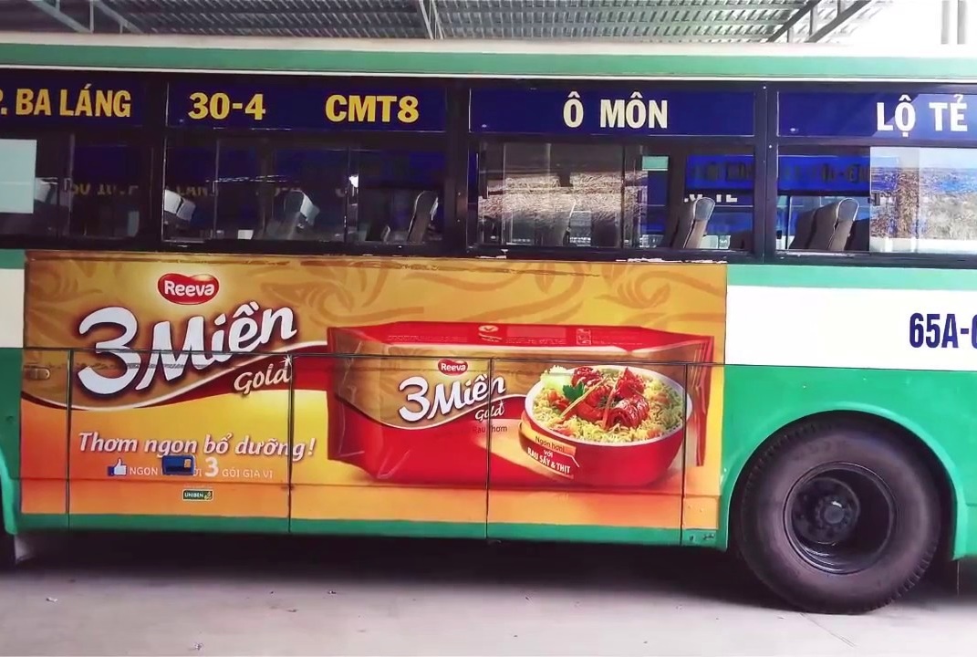 Quảng cáo xe buýt miền Tây Nam Bộ