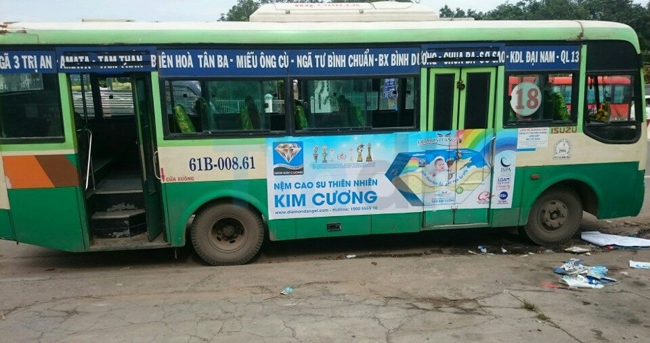 Báo giá quảng cáo xe buýt Bình Dương 2025 | Danh sách tuyến xe và hướng triển khai hiệu quả 5 Hình thức quảng cáo trên thân xe bus trực quan, sinh động, thu hút mọi ánh nhìn. Ảnh: Internet