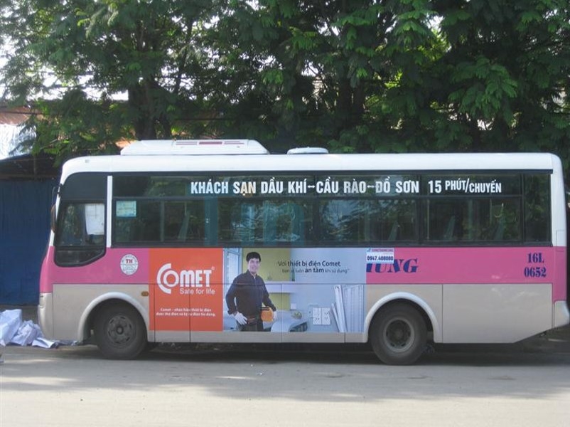 Vì sao doanh nghiệp nên đầu tư quảng cáo xe buýt toàn quốc? 8 Mạng lưới xe buýt tại Hải Phòng đang phát triển vô cùng mạnh mẽ. Ảnh: Internet