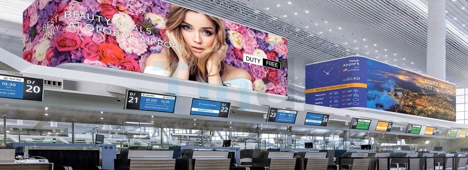 Quảng cáo tại sân bay: Báo giá – Vị trí vàng – Hiệu quả thực tế 11 Quảng cáo tại sân bay - Sảnh check-in