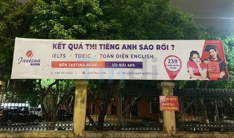 Báo giá treo banner, phướn, băng rôn & in ấn quảng cáo ngoài trời trọn gói toàn quốc
