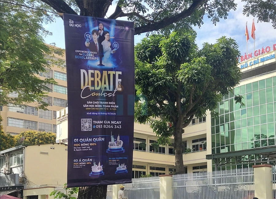 Dịch vụ treo phướn, phướn, băng rôn, banner quảng cáo tại TP.HCM 9 Hình thức treo phướn quảng cáo TP.HCM - Tindi Media