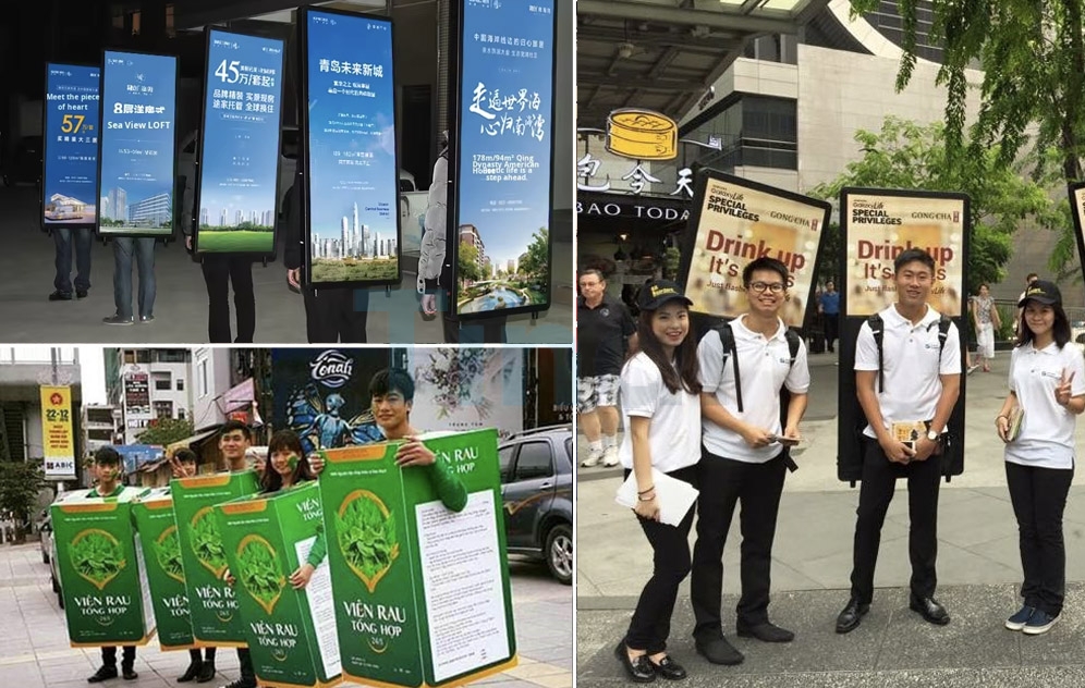 Dịch vụ tổ chức Roadshow đi bộ (Human Billboard) 2026: Báo giá và quy trình triển khai 12 Dịch vụ Roadshow đi bộ (Human Billboard) - Tindi Media