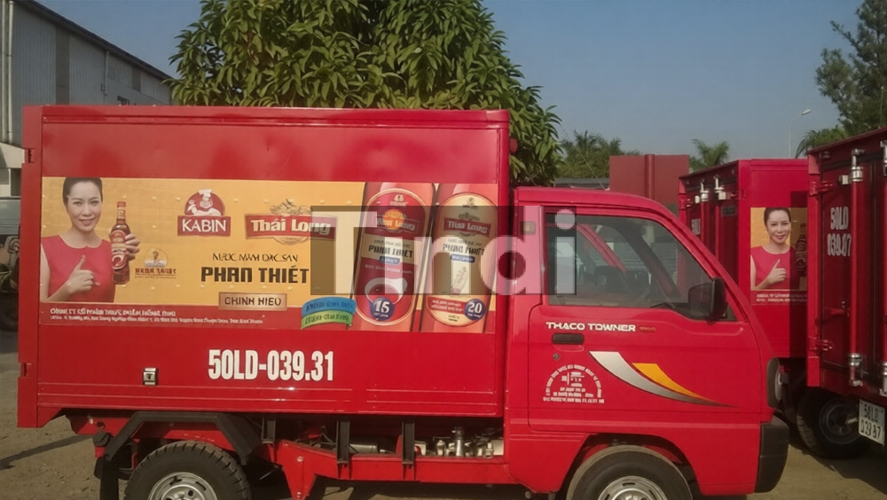 Roadshow xe tải thùng – diện tích quảng cáo lớn tăng cường độ nhận diện thương hiệu