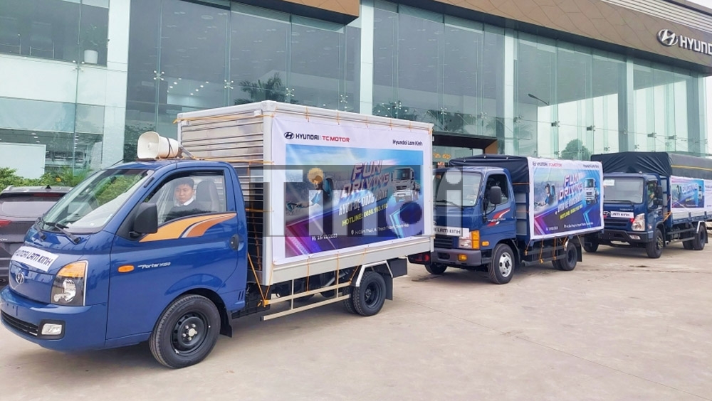 Roadshow xe tải, bán tải có mức độ phủ sóng thương hiệu rộng rãi