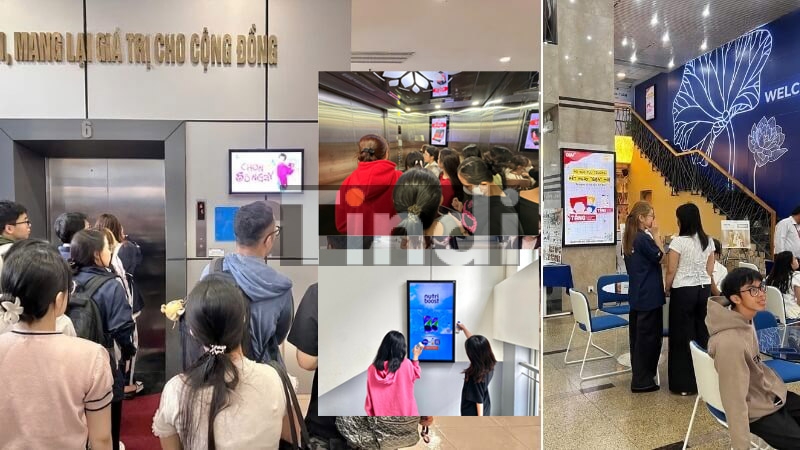 Quảng cáo trong trường đại học - Màn hình LCD quảng cáo là hình thức campus marketing được ưa chuộng nhất