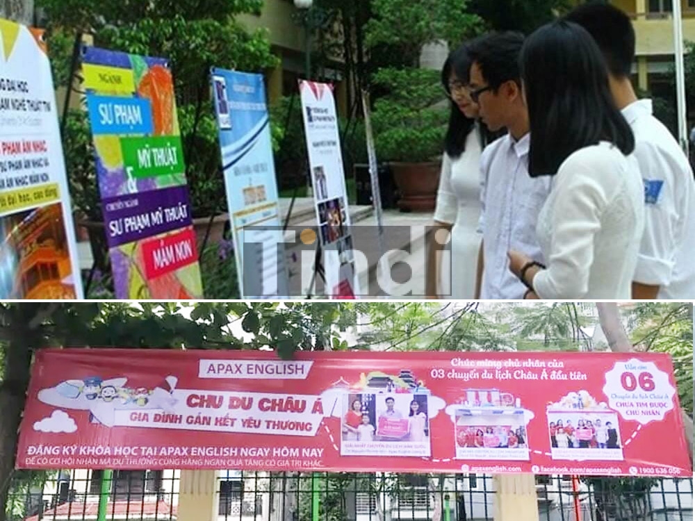 Quảng cáo trường học - Banner, Phướn, Standee & Poster vẫn cực kỳ hiệu quả trong môi trường đại học nhờ chi phí thấp và khả năng phủ sóng rộng